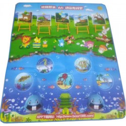 Παιδικό Ισοθερμικό Χαλί Δραστηριοτήτων Playmat 150x180 CM Με Γαλάζια και Πράσινα Χρώματα