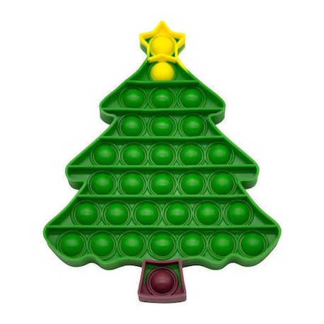 Pop It Fidget Christmas Tree with Star Πράσινο