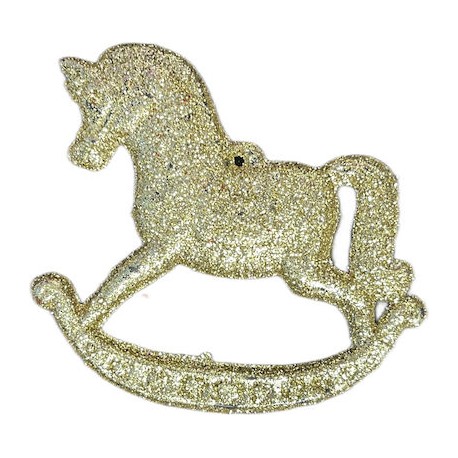 Χρυσό Άλογο Χριστουγεννιάτικο Στολίδι