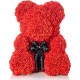 Αρκουδάκι από Τριαντάφυλλα Κόκκινο 30cm