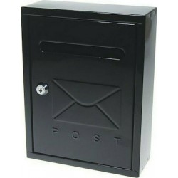 Next Deco Γραμματοκιβώτιο Μεταλλικό Μαύρο 20x7.5x26cm