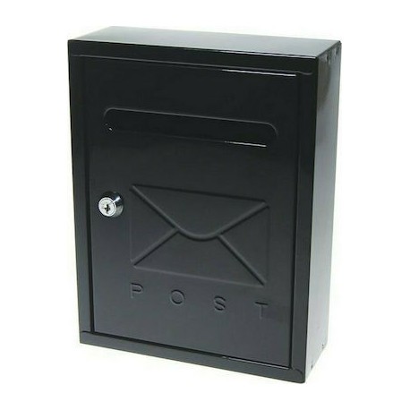 Next Deco Γραμματοκιβώτιο Μεταλλικό Μαύρο 20x7.5x26cm