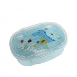 Παιδικό Δοχείο φαγητό Μπλε με Δεινόσαυρο Animan lunch box