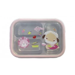 Παιδικό Δοχείο φαγητό Ροζ με Πρόβατο Animan lunch box