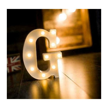 Διακοσμητικό Φωτιστικό LED Γράμμα σε Λευκό Χρώμα 05001ALP80WG