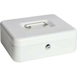 Λευκό Κουτί Ταμειου White Metal Cash Box