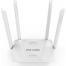 Pix-Link LV-WR08 Ασύρματο Router Wi‑Fi 4 με 4 Θύρες Ethernet