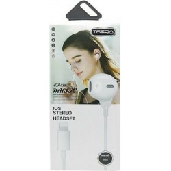 Ακουστικά Για iOS για Μουσική της Treqa σε Λευκό Χρώμα EP-735