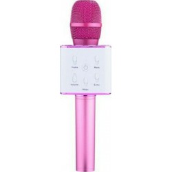 Καραόκε Μικρόφωνο Ροζ Microphone Q7 Bluetooth Pink