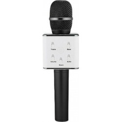 Καραόκε Μαύρο Μικρόφωνο Microphone Q7 Bluetooth Black