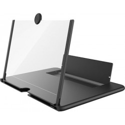 Mobile Stand 3D Screen Magnifier Μαύρο (CL-01)