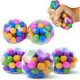 Πολύχρωμη κολλώδης μπάλα ανακούφισης από το άγχος Anti Stress Sticky Ball Squeeze Stretching Ball Sensory Toys & Gifts (oem)