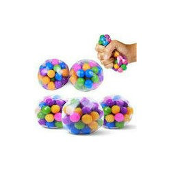 2 τμχ μπάλα πίεσης ουράνιο τόξο fidget αισθητηριακό παιχνίδι dna χρωματιστές χάντρες μπάλα ανακούφισης από το άγχος