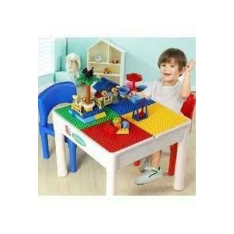 Τραπέζι Δραστηριοτήτων Joid με 2 Καρέκλες και 300τμχ Τουβλάκια 6+ multi Fuctional Toy Block Table