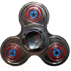 Anti stress hand spinner captain america silver