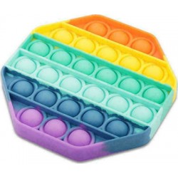 Pop it Fidget Πολύγωνο Rainbow