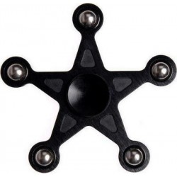 Αγχολυτικό παιχνίδι Fidget Spinner Pentagonal Star 4 minutes Black