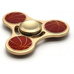 Basketball Pattern Metal Fidget Spinner - 7.5*7.5*1cm