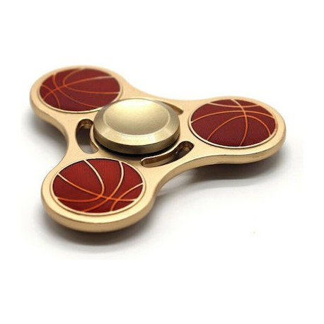 Basketball Pattern Metal Fidget Spinner - 7.5*7.5*1cm