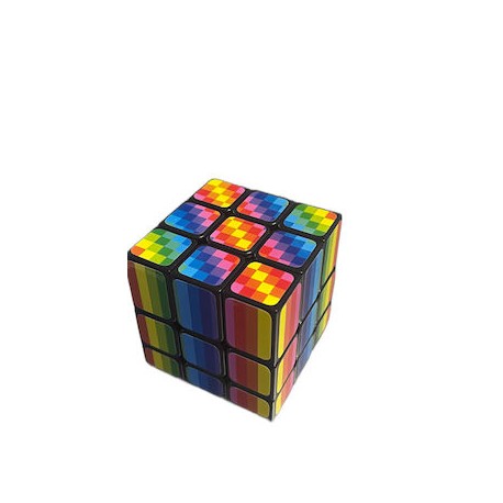 Κύβος 3x3 Πολύχρωμος Rainbow Unequal Cube