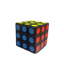Κύβος Ρούμπικ 3x3 emoji Μαύρος με Φάτσες