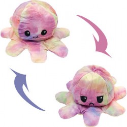 Χταπόδι Reversible Octopus που Αλλάζει Διάθεση Ροζ Πολύχρωμο 20εκ
